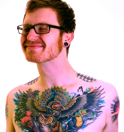 chest piece tattoos. Tattoos are the emblems of our