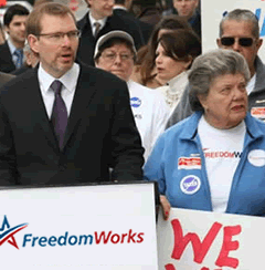 Which one works for FreedomWorks?