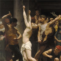 President Obama flogs Jesus' name as vigorously as these strapping he-men flog the savior's flesh.