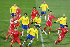 North Korea plays Brazil at the 2010 World Cup Photograph courtesy ^Ika^Pro^/flikr