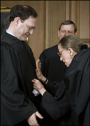 Underneath their robes