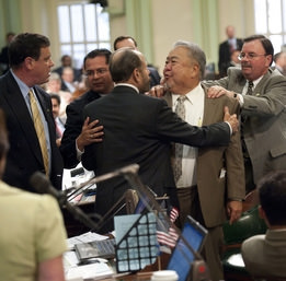 Renewed budget talks will let Assemblyman Warren Furutani show off more of his Fred G. Sanford hold-me-back fighting style. 