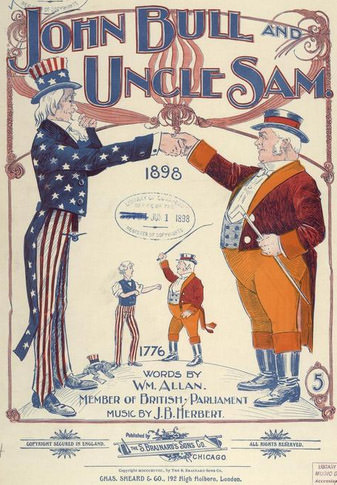 Uncle Sam's more fit because he spends more money. 