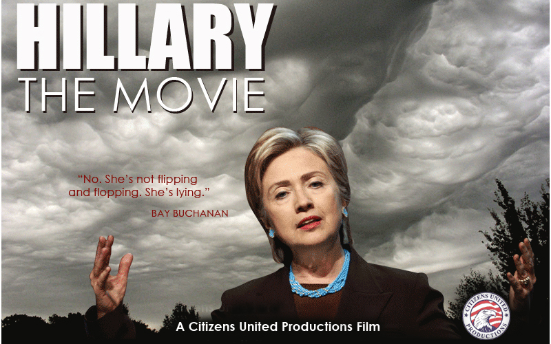 In: Having Bill do influence-peddling for the shitty president of Kazakhstan. Out: Allowing this movie to be aired on cable before an election. ||| Citizens United