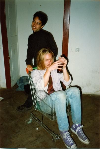 Any time an editor makes a clumsy Kurt Cobain reference … drink! In a shopping cart!