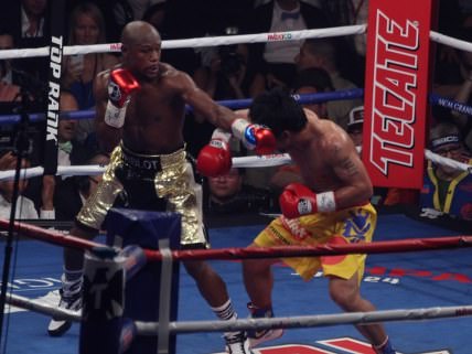 Boxing betting board for Mayweather-Pacquiao fight, Betting