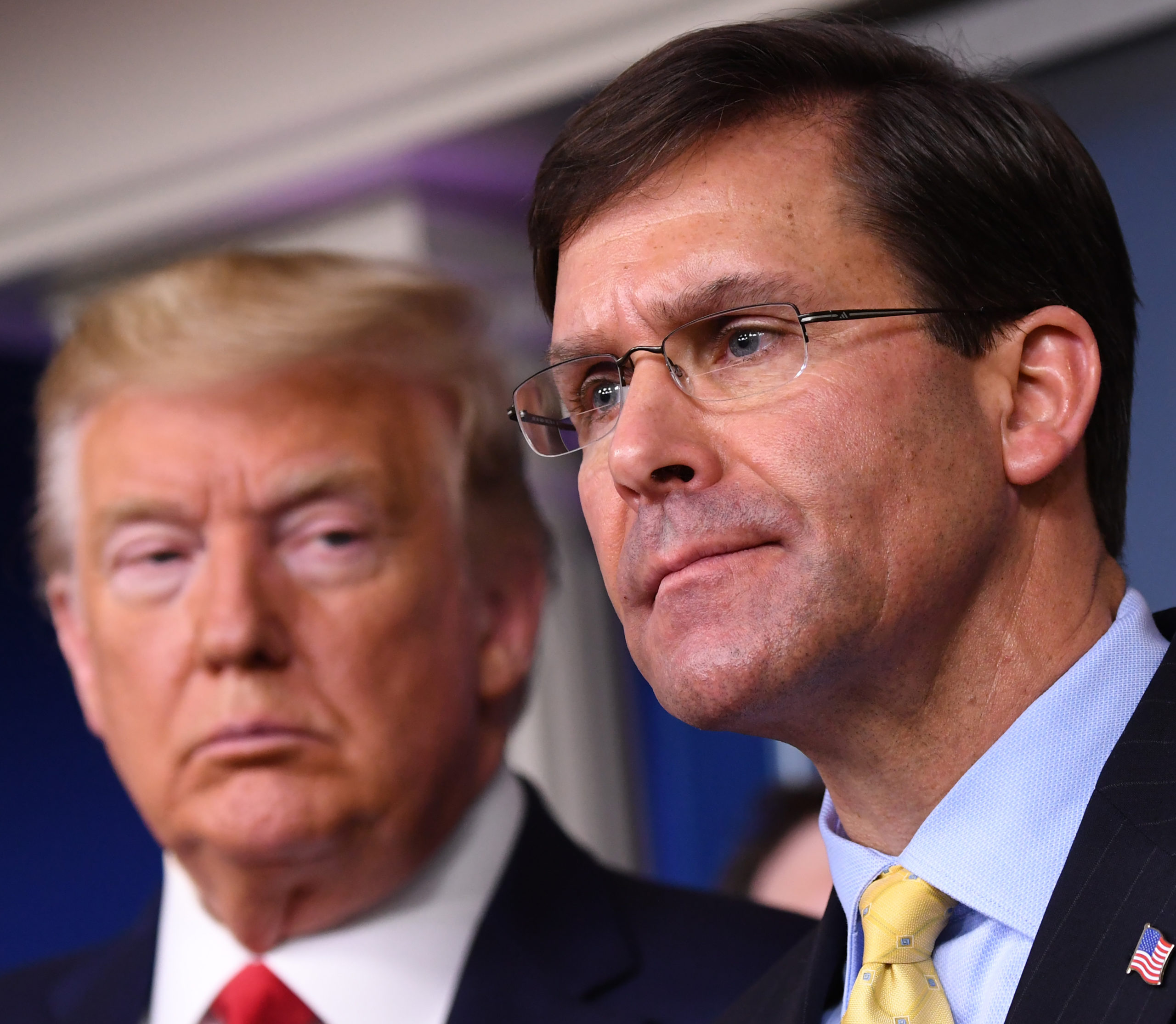 Defense Secretary Mark Esper Contradicts Trump on Using Military