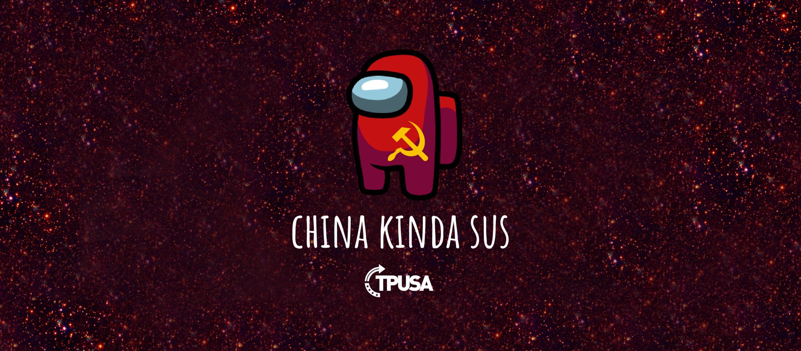 China Kinda Sus': Student Club Poster at Illinois High School