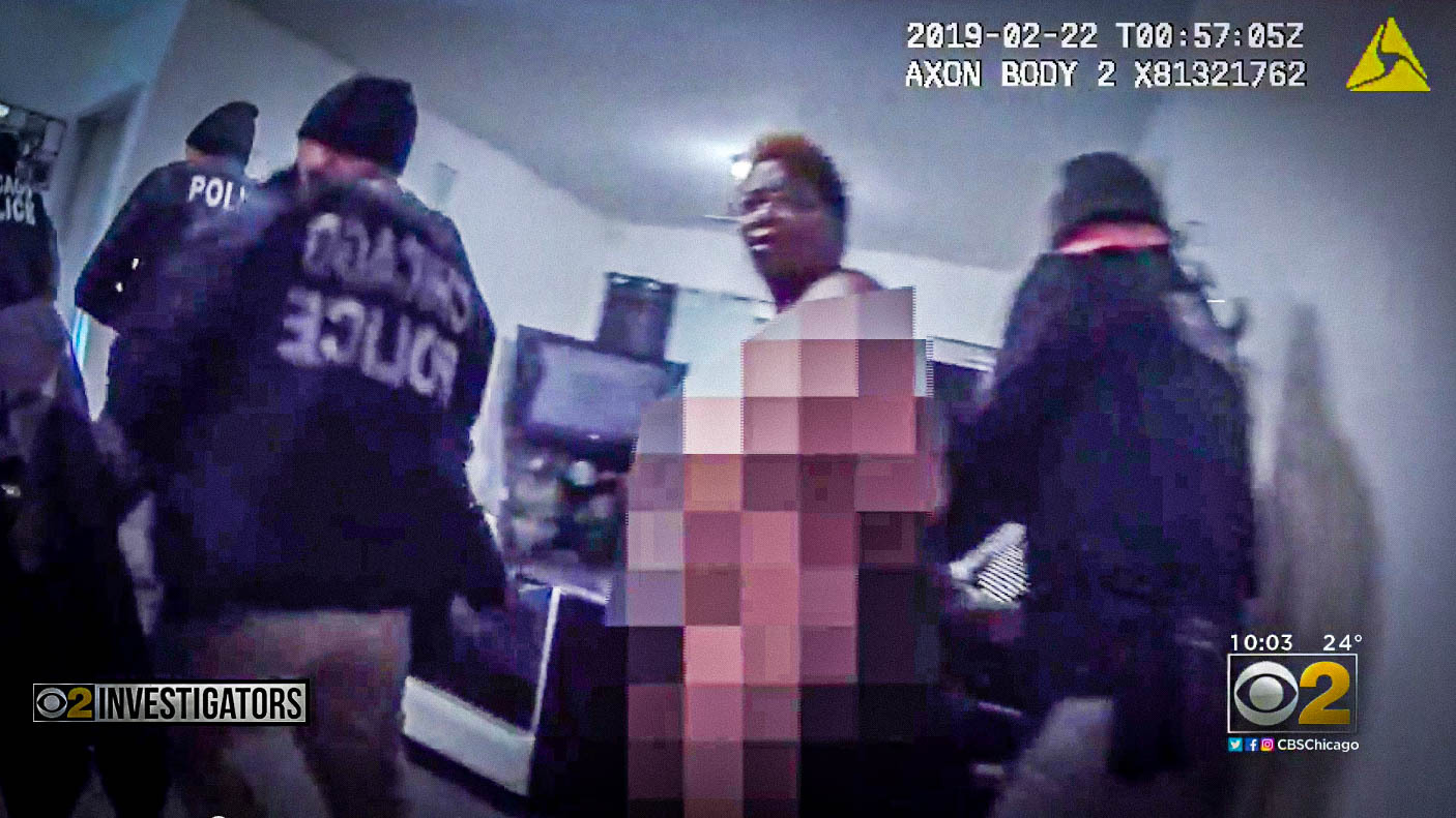 Cops raid wrong house deals & handcuff naked woman