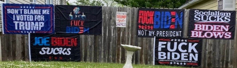 thumbnail image 2 of Joe Biden Nursing Home Resident Wall Flag - Funny Anti-Biden Political Banner 3x5ft 2 of 6