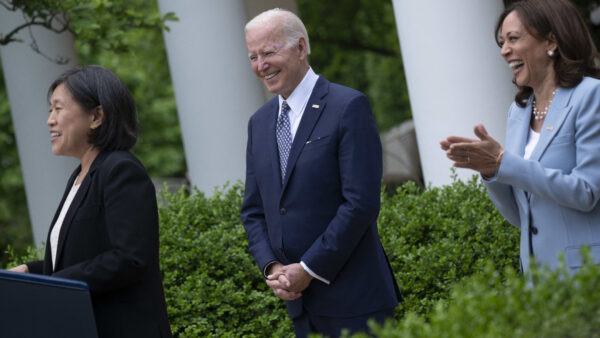 Katherine Tai Joe Biden Kamala Harris White House trade policy free trade tariffs Donald Trump