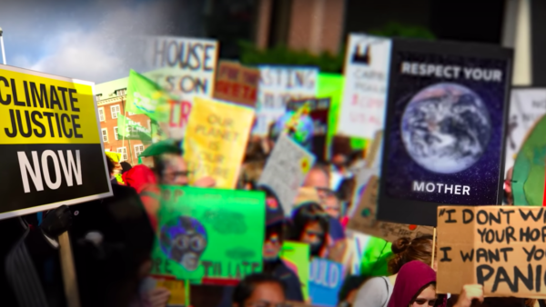 Climate change protest