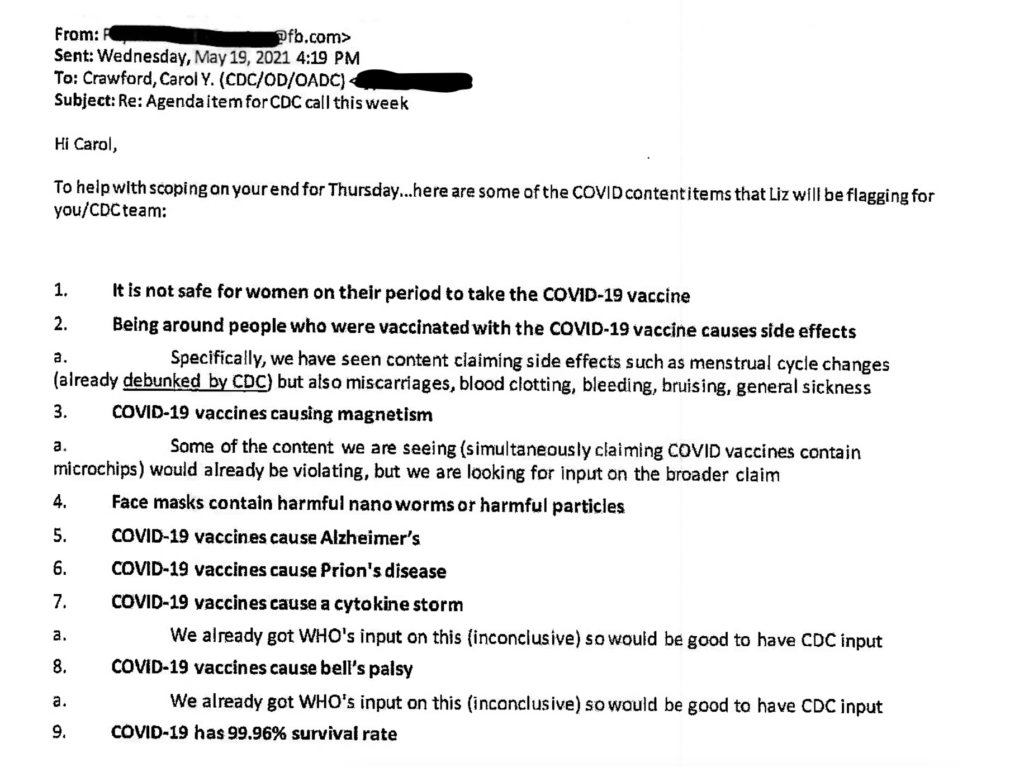 Inside the Facebook Files: Emails Reveal CDC's Role in Stifling COVID