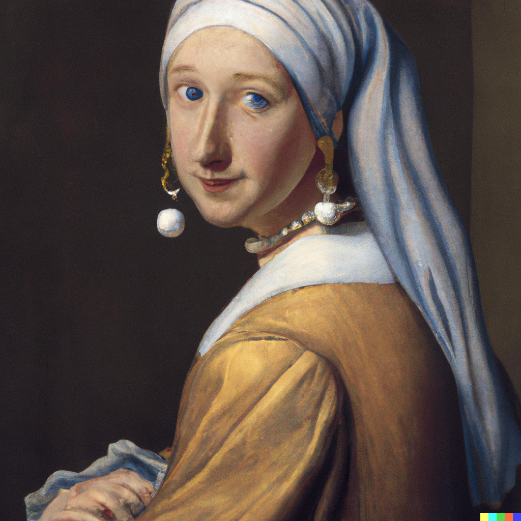Crispin Sartwell as Vermeer "The girl with the pearl earring"