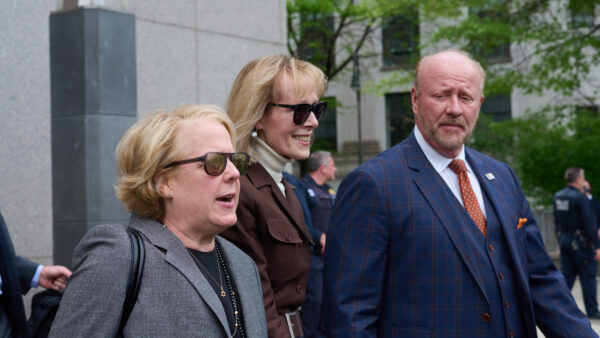 E. Jean Carroll after verdict against Trump outside courthouse