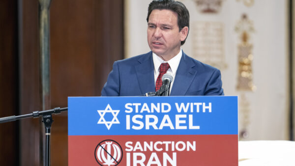 Ron DeSantis speaks at an event