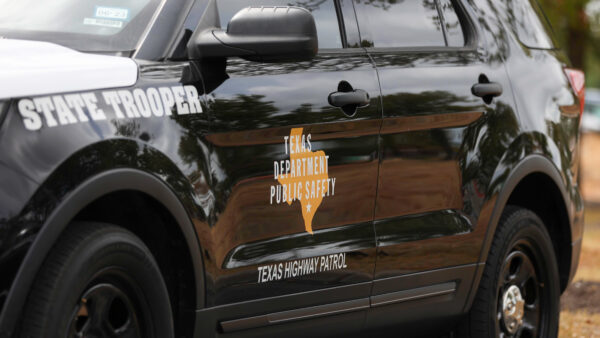 Texas Department of Public Safety black vehicle.