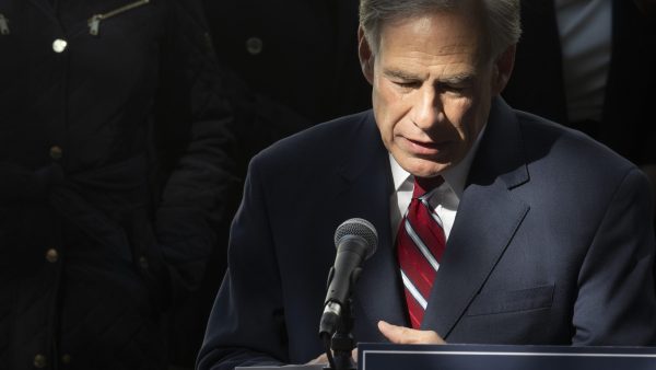 Texas Gov. Greg Abbott gives remarks in November 2023