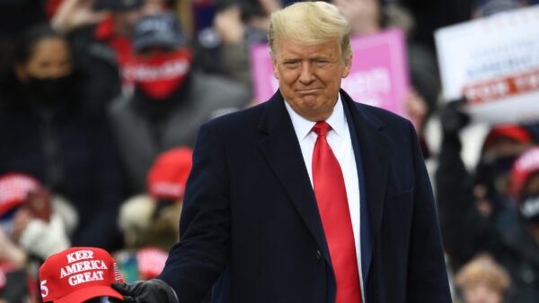 Donald Trump at a rally