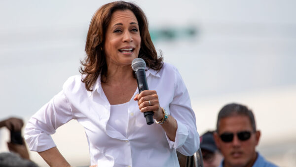 Vice President Kamala Harris speaking at a public event