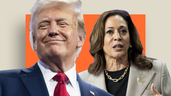 Donald Trump and Kamala Harris
