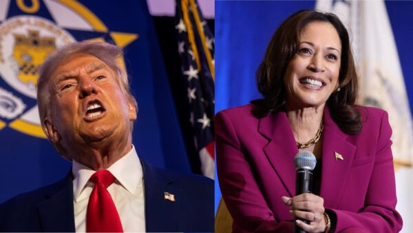 Donald Trump and Kamala Harris