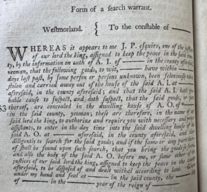 1793 search warrant