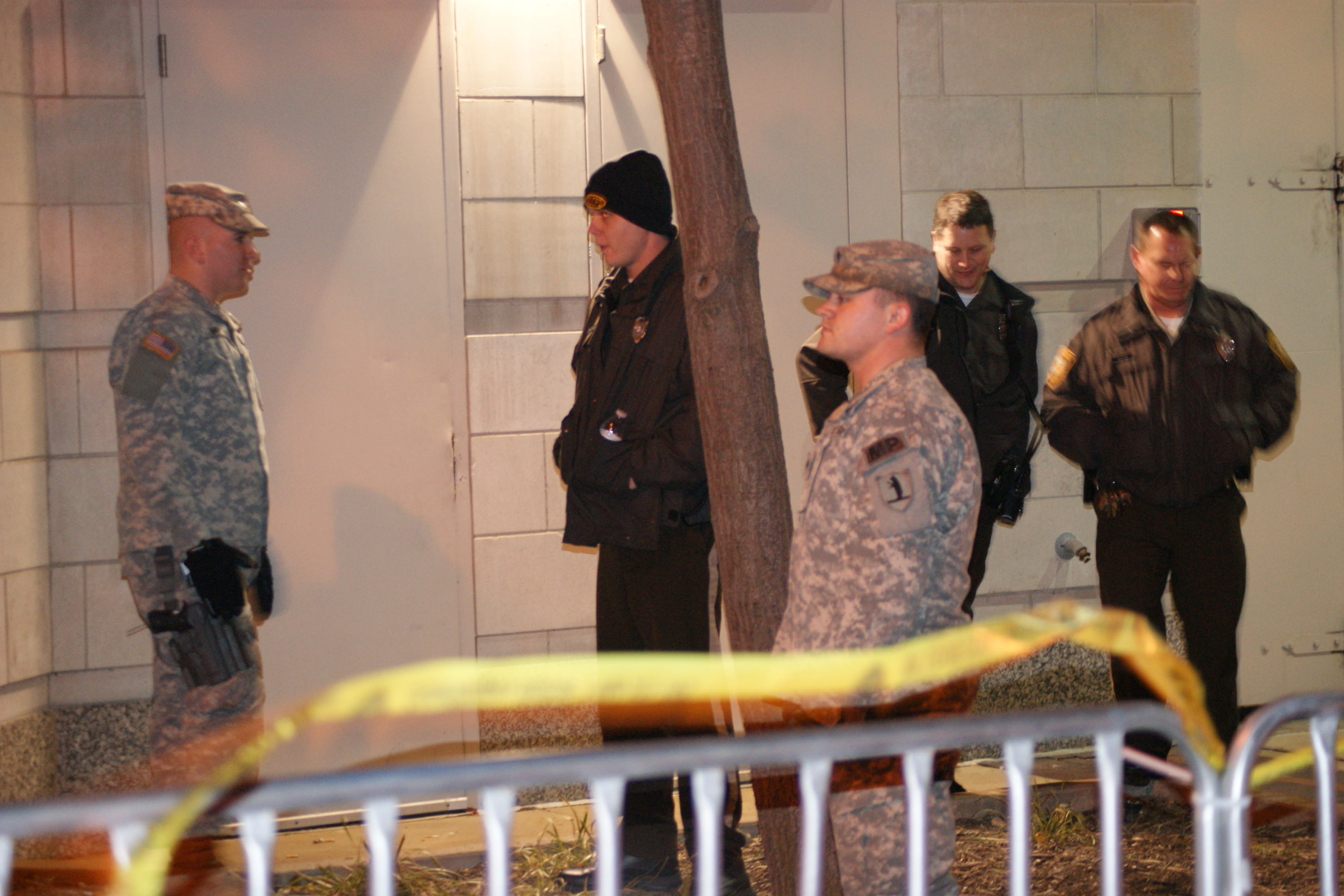 National Guard stages in Clayton, Missouri