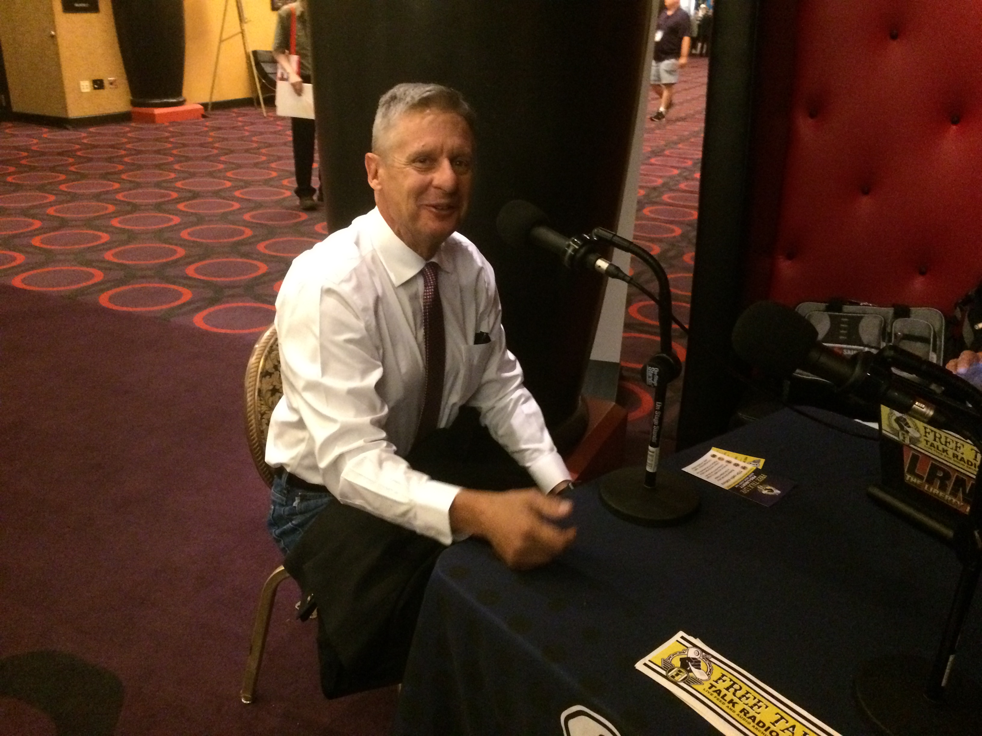 Gary Johnson speaks on Free Talk Live at Freedom Fest. ||| Matt Welch