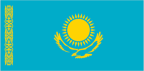 I hadn't known this was the Kazakh flag, until I needed to find something to illustrate this post. (From the CIA Factbook site.)